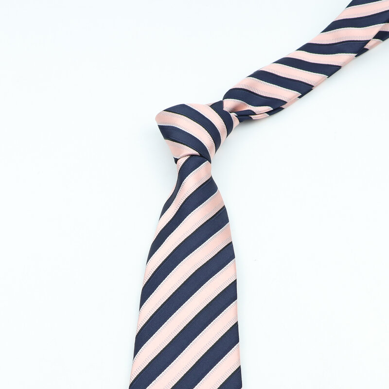 Klasyczny krawat męski biznes formalny krawat ślubny 8cm pasek Plaid poliestrowe krawaty modna koszula sukienka krawaty akcesoria prezent