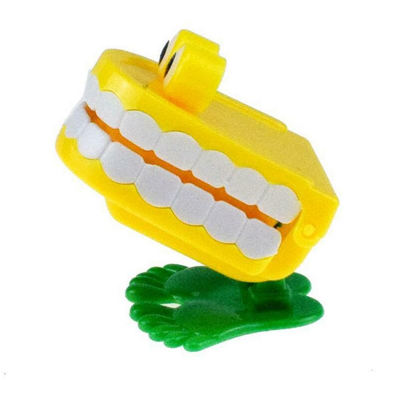 Prothese Zähne Rose Wind Up Clockwork Spielzeug Rattern Lustige Mini Niedlichen Walking Zähne Uhrwerk Spielzeug Für Baby Kinder Kinder