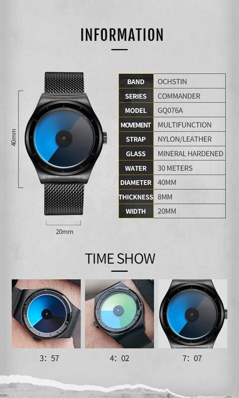 OCHSTIN Lover zegarki dla kobiet mężczyzn zegarki kwarcowe wodoodporna stal nierdzewna Wrist Watch na prezent dla par Casual Fashion