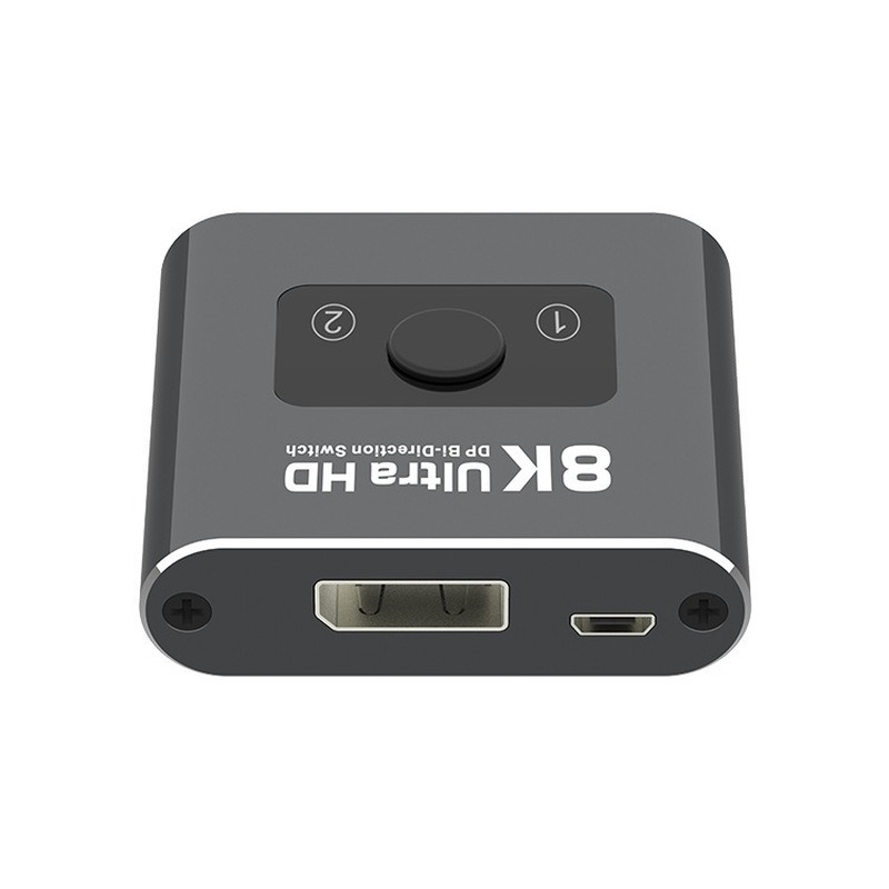 8K HD Bidirektionale Dp Switcher Unterstützt One-Key-Schalt Dp Split Screen Selector Ohne Netzteil