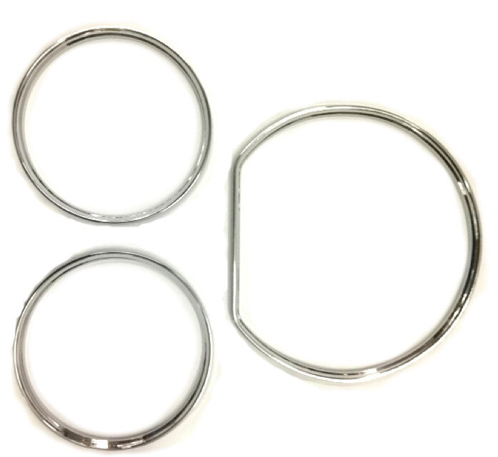 Conjunto de anel de medição de painel cromado para mercedes benz w210 00-02/w202 00-02