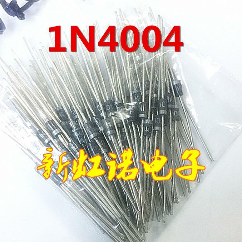 5Pcs/Lot New Original 1 A / 400 V 1n4004 IN4004 Rectifier Diode Integrated circuit Triode In Stock