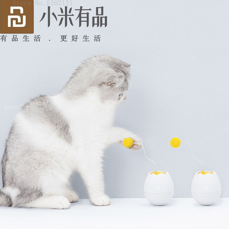 Youpin Furrytail elektroniczny ruch zabawka dla kota inteligentne zabawki interaktywne zwierzęta zabawny towarzysz trzepotanie obracanie interaktywne Puzzle zabawki