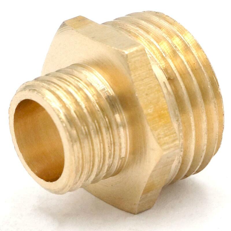 2pcs 1/2" BSP To  M14*1.5 Male Thread Brass Connector Fitting Adapters