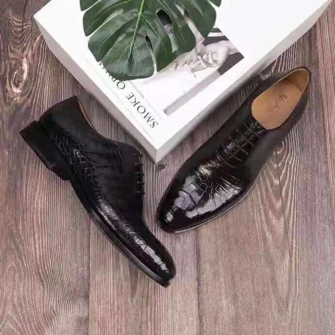 Мужские туфли из 2021 натуральной крокодиловой кожи, кожаные деловые туфли с подкладкой из коровьей кожи, мужские туфли, подошва из коровьей кожи, новый дизайн 100%