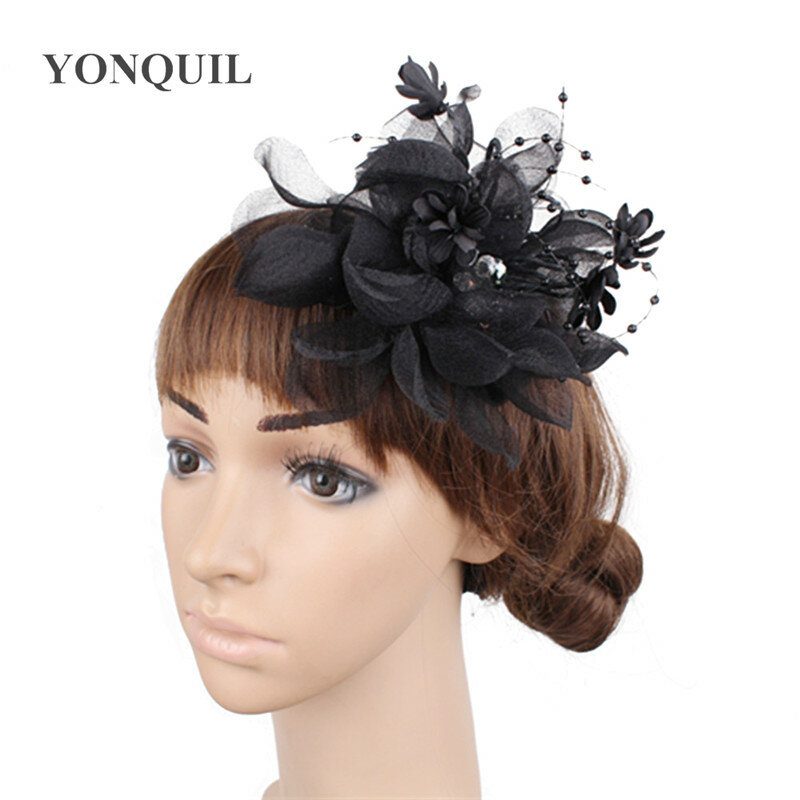 InjFlower-Fascinateurs floraux pour femmes avec pinces, accessoires pour cheveux pour événements royaux, fête de mariage, sauna, mode pour dames, SYF443