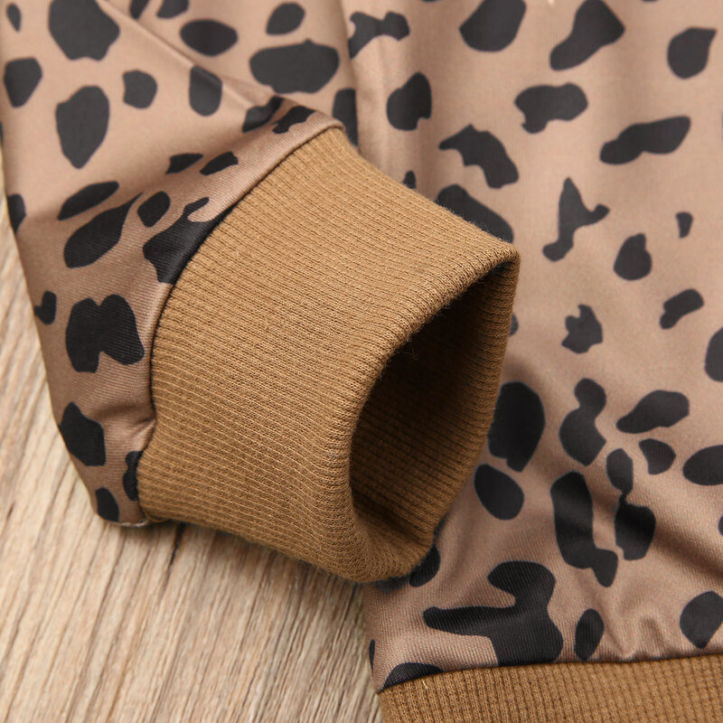 Pudcoco Herbst Kleinkind Baby Mädchen Kid Leopard Tops T-Shirt Pullover Kleidung