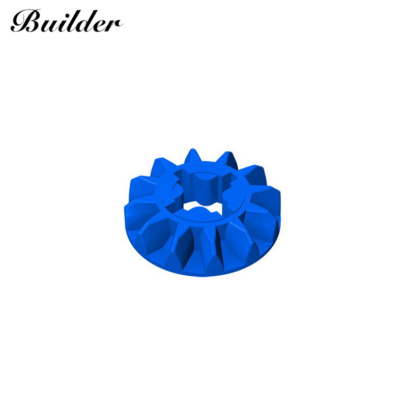 小さなビルダー6589 mocテクノロジー部品12歯具10個ビルディングブロックDIYクリエイティブ組み立て粒子おもちゃ子供用