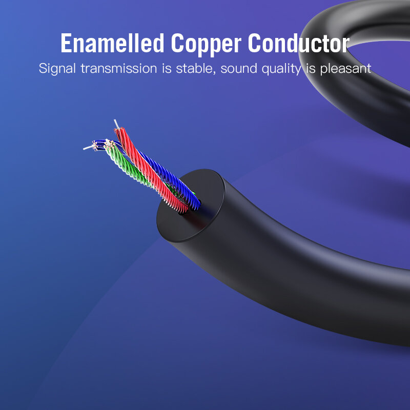 Vention-conector de Cable auxiliar 3,5 a 2,5, Conector de Audio de 3,5mm a 2,5mm, 3,5 para auriculares, altavoz, 2,5 a 3,5