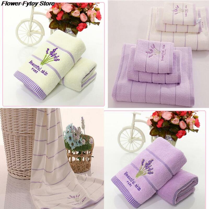 Ręczniki do haftowania 33*74cm piękna skóra kwiaty lawendy tkanina bawełniana pachnące pachnące ręczniki