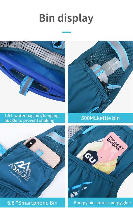 AONIJIE C933S aktualizacja Outdoor Sports 5L plecak plecak z systemem hydracyjnym plecak kamizelka uprząż do maratonu Camping Running