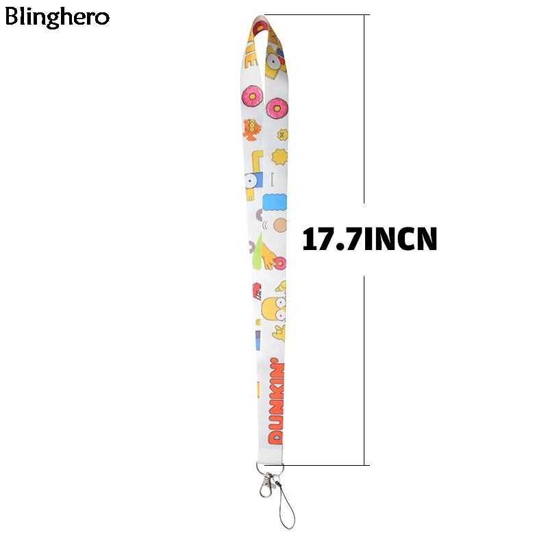 20pcs/lot Blinghero Funny Cartoon Lanyard For keys Cool Hang Ropes Phone Badge Holder Neck Straps Best Gift for Women Men BH0216