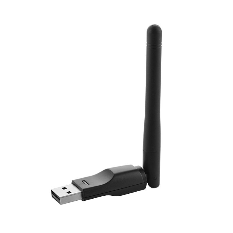 Adaptador WiFi USB inalámbrico, 2,4G, 150M, 2DB, antena Wifi, tarjeta de red WLAN, receptor WiFi USB, Chip RT5370 para PC, TV Box