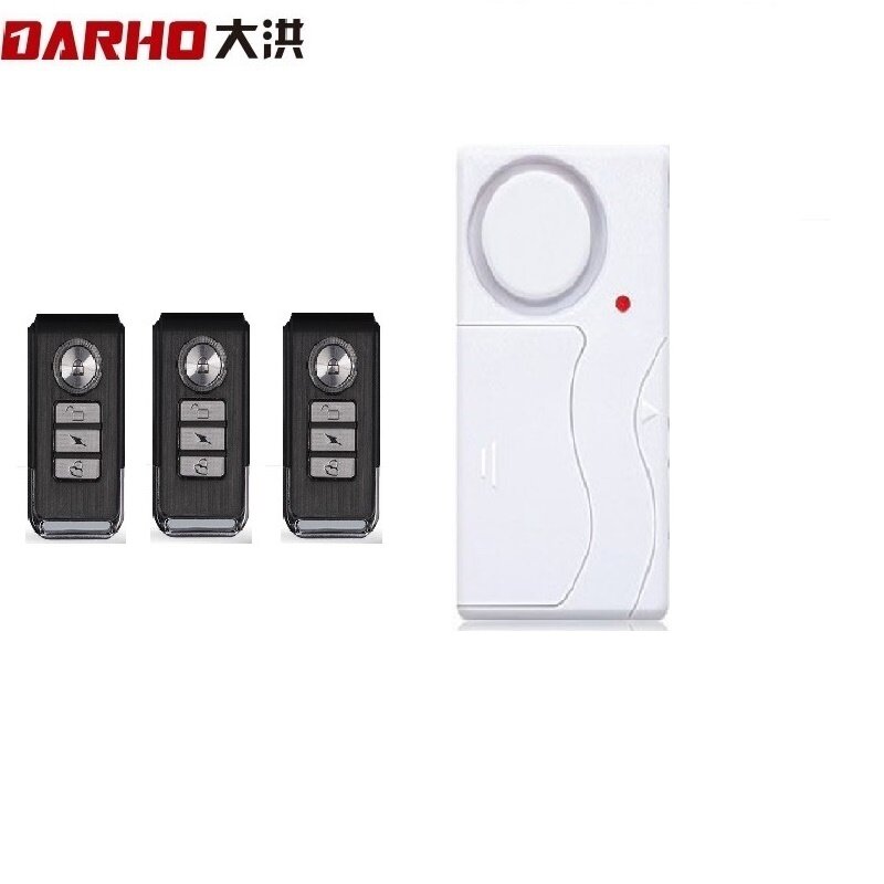 Darho-alarma antirrobo con Control remoto inalámbrico, sistema de alerta de puerta con Sensor magnético, Kit de protección para el hogar, ABS