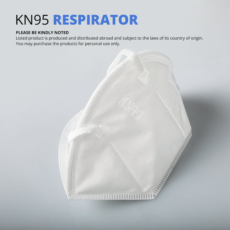 Envío rápido KN 95 5 capas de filtrado de máscaras faciales antipolvo seguridad no tejida Earloop cubierta desechable máscara de polvo de boca