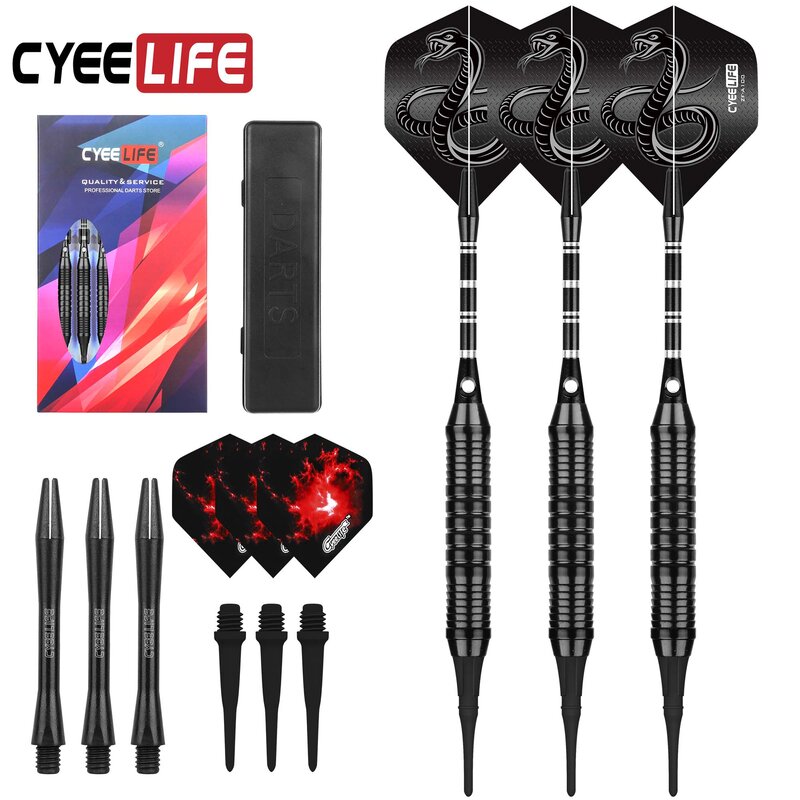 CyeeLife-Aluminum Pole Soft Dart, Resistente a Quedas, Competição Profissional, Family Bar, Entretenimento, Dart Board, 18g
