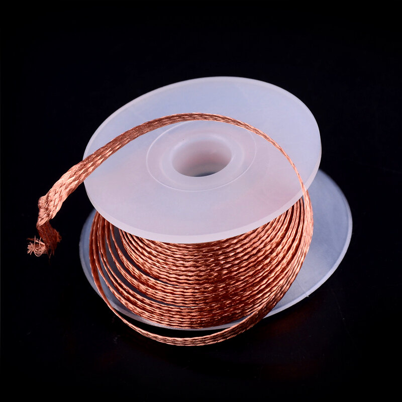 Trenza desoldadora de cobre BGA, removedor de soldadura, mecha, Cable de alambre de 1,5 m de longitud, 3,5mm de ancho para absorción, 1 pieza