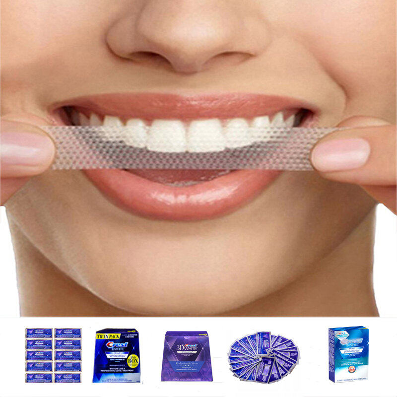 3D белые зубы, Роскошные, профессиональный эффект, 5/40, лечение, оригинал, гигиена полости рта, отбеливание зубов, полоски, новинка 2020