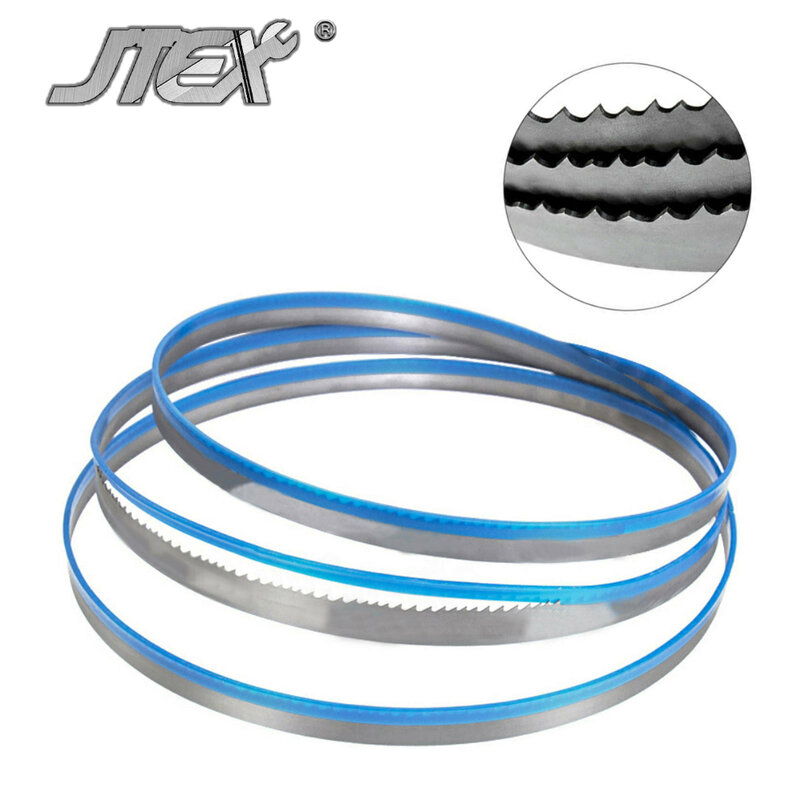 JTEX-hoja de sierra de banda bimetálica de 1638mm, herramienta de carpintería para cortar metales, 1638x13x0,65mm, 10/14 TPI, 1 Uds.