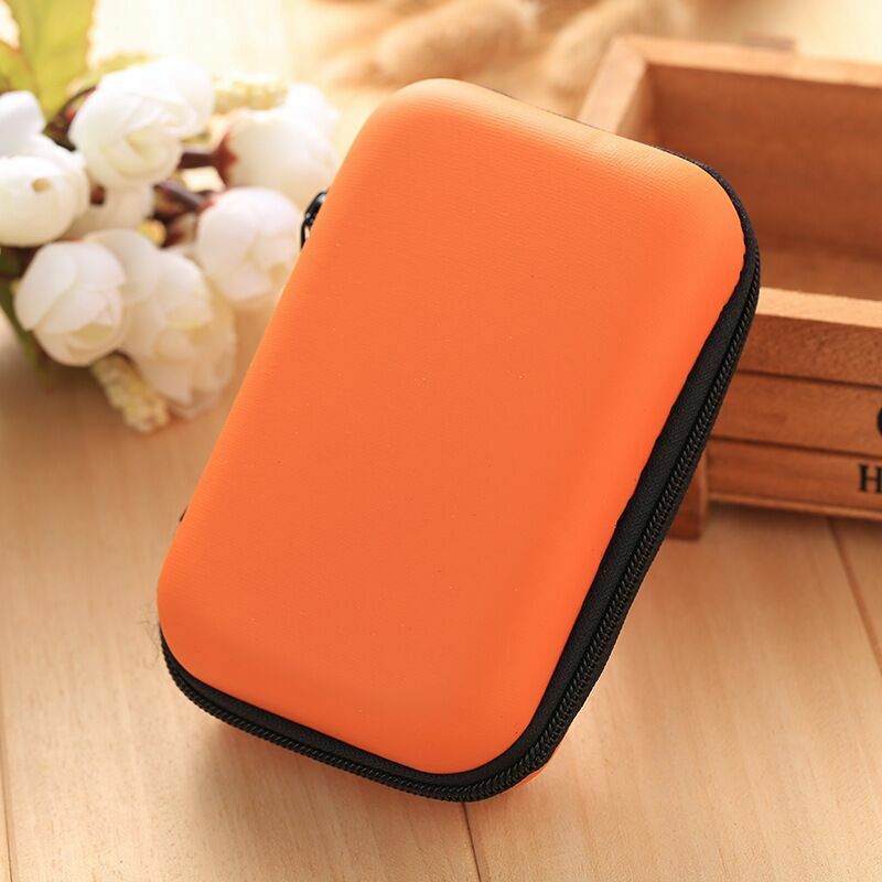 1PC Mini Earphone bag Carrying Portable Coin Purse Headphone Protective Case USB Pouch Cable Case Storage Box Earphone tool