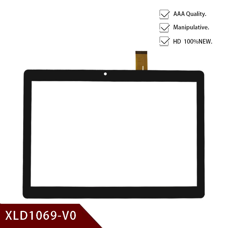 XLD1069-V0 Panel kaca pengganti Digitizer sentuh layar sentuh 10.1 inci baru