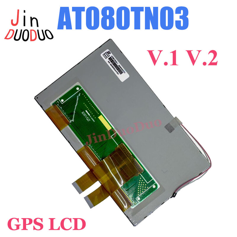 8.0 "Asli untuk AT080TN03 V.1 V.2 LCD Display Digitizer Assembly untuk Mobil GPS AT080TN03-V.1 AT080TN03 V.2 Tampilan Pengganti