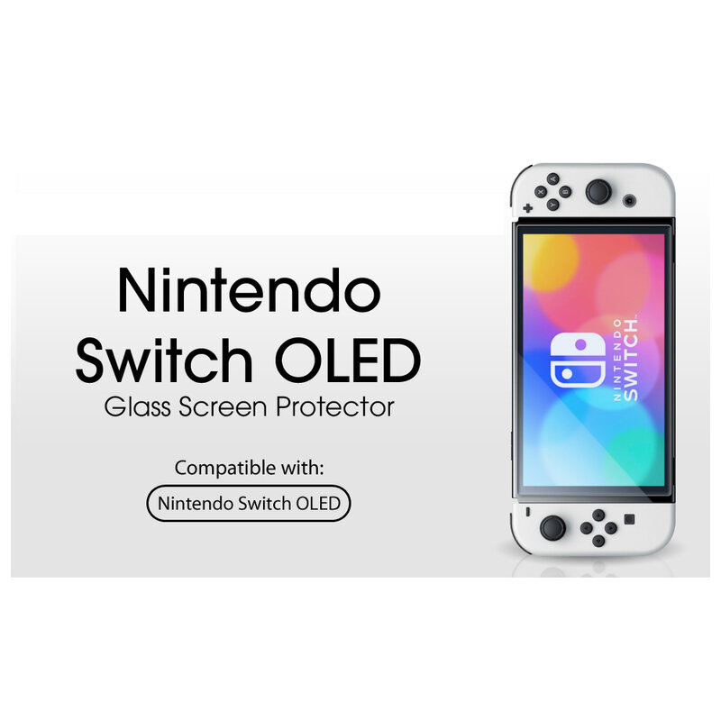 2pc Tempered Glass for Nintend Switch OLED Protective Glass 9H HD Screen Protector for Nintend Switch LIte Game Accessories