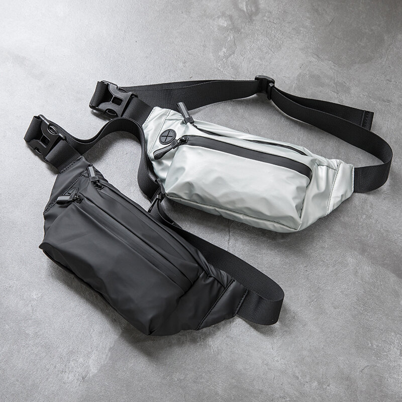 Водонепроницаемая поясная сумка для мужчин, модная нагрудная Сумочка для занятий спортом на открытом воздухе, повседневный дорожный мужской поясной кошелек на бедро