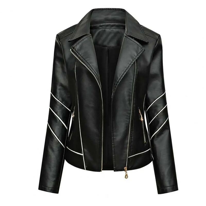 Stylish Women Jacket Cool Wear Resistant All Match Women Coat  Lady Coat    Biker Jacket
