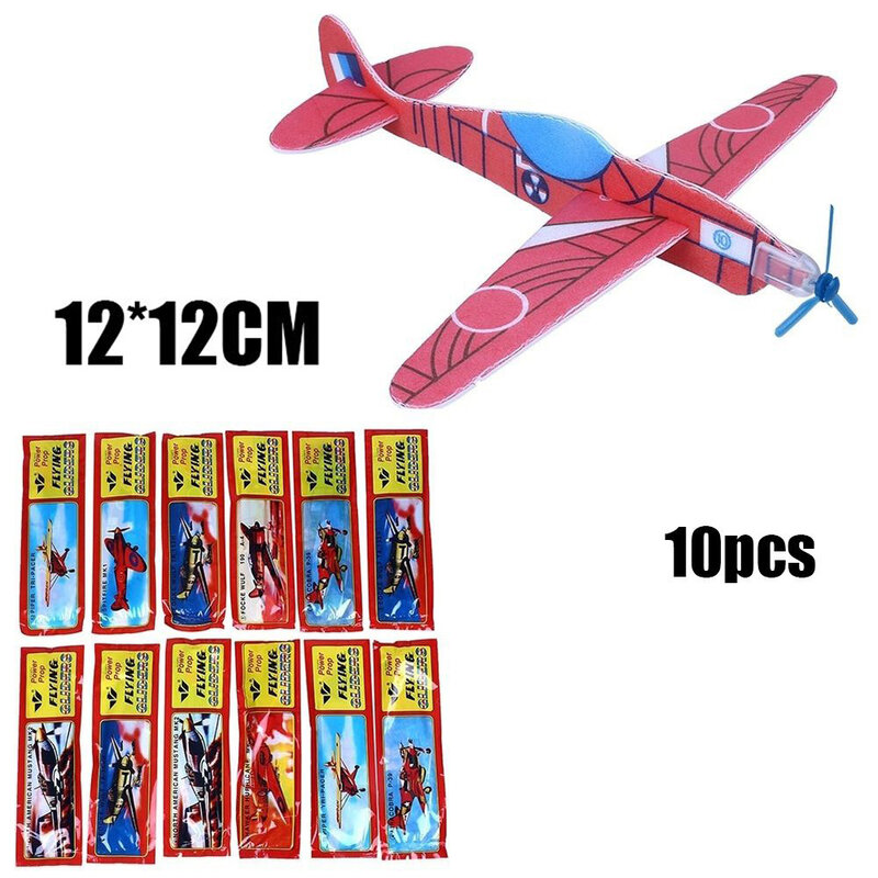 1/10 sztuk nowy 3D DIY ręcznie rzut latające szybowiec samoloty pianki samolot torebka imprezowa wypełniacze dzieci dla dzieci prezent dla dzieci zabawki modele gry