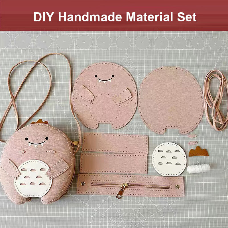 Handmade PU Leather Handbag Bag Set, Alça de Ombro, Bottoms Cover, Acessórios de Hardware, DIY, Carton