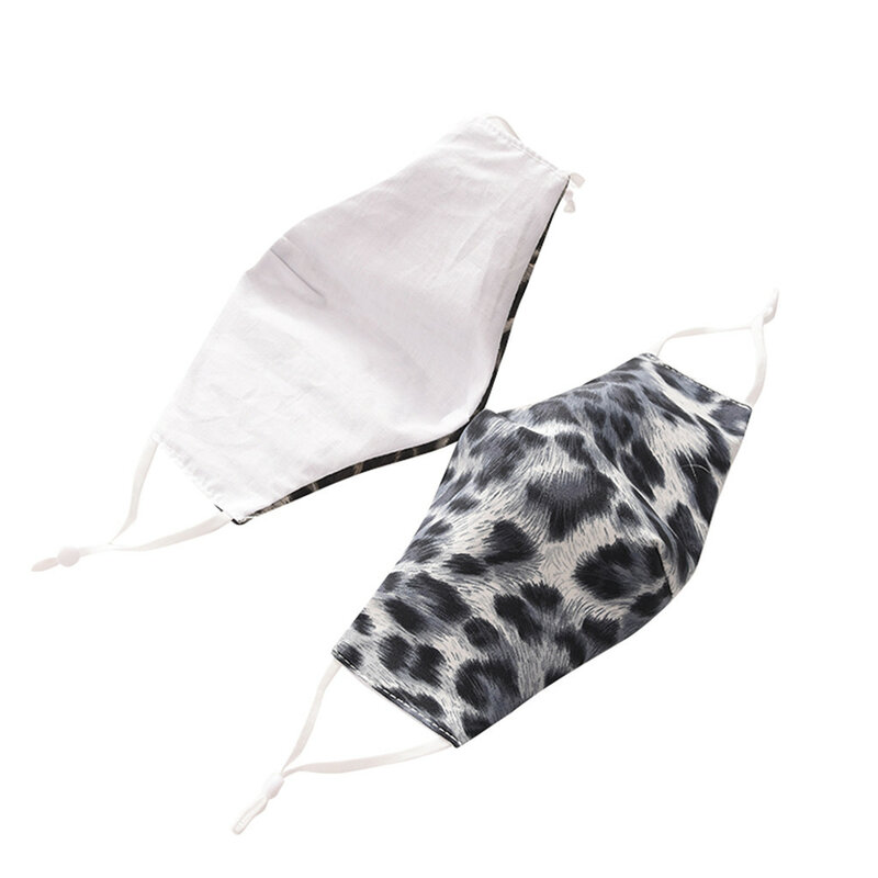 Máscara de algodão adulto ciclismo máscara leopardo zebra impressão ajustável esporte mascarillas respirável lavável reutilizável máscara facial