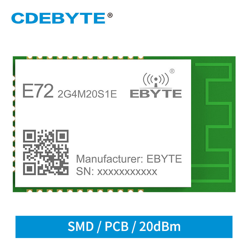 10 pçs/lote CC2652P Módulo ZigBee Sem Fio Bluetooth Transmissor e Receptor de 2.4Ghz SoC 20dBm Ebyte E72-2G4M20S1E PCB/Antena IPX