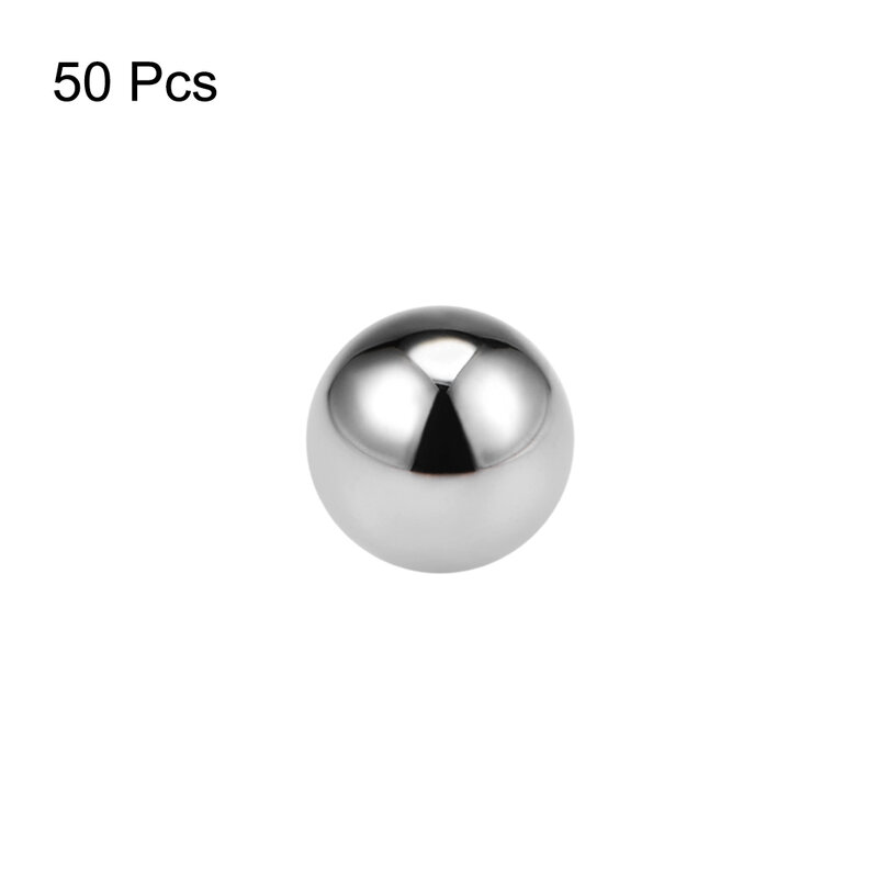 X Autohaux sfere di precisione 3mm 3.5mm 4mm 5mm 6mm acciaio cromato solido G25 per ruota portachiavi con cuscinetti a sfera 25/50/100 pezzi
