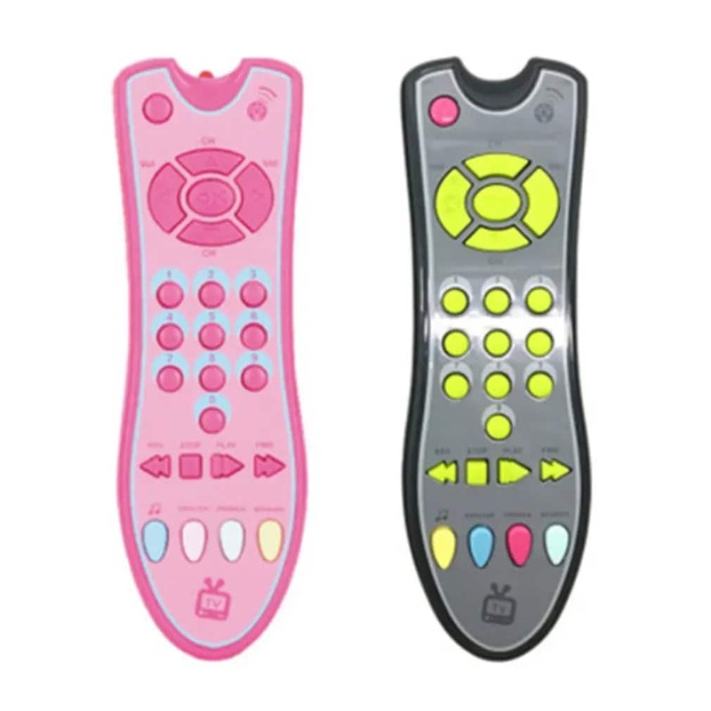 Mainan Remote Control Bayi Lampu Belajar Remote untuk Bayi Klik & Hitung Mainan Remote untuk Anak Laki-laki Perempuan Bayi Bayi Balita Mainan Dalam Stok