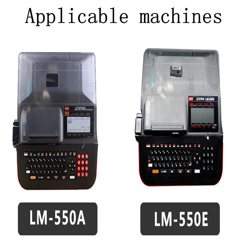 Gratis Verzending Inkt Lint BZ-500BK Zwart Voor Max Letatwin Kabel Id Printer Elektronische Belettering Machine LM-550A,LM-500E
