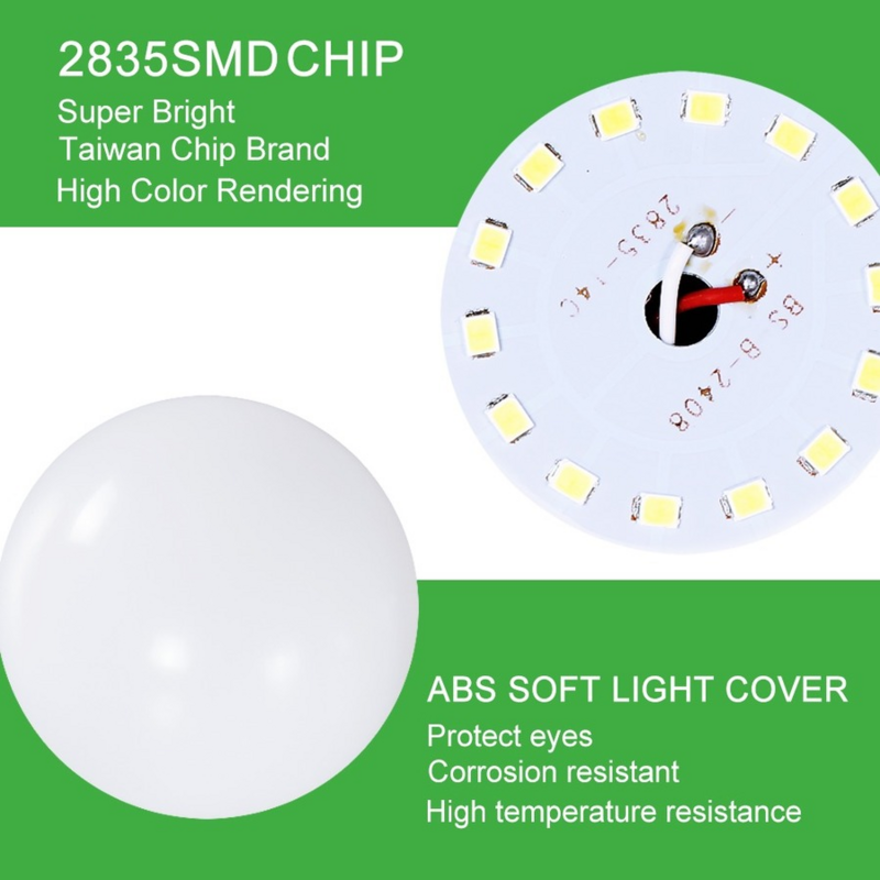 Vnzzo – ampoule LED E27, lumière naturelle, blanc chaud/froid, haute luminosité, lampe de Table, E27, 220V