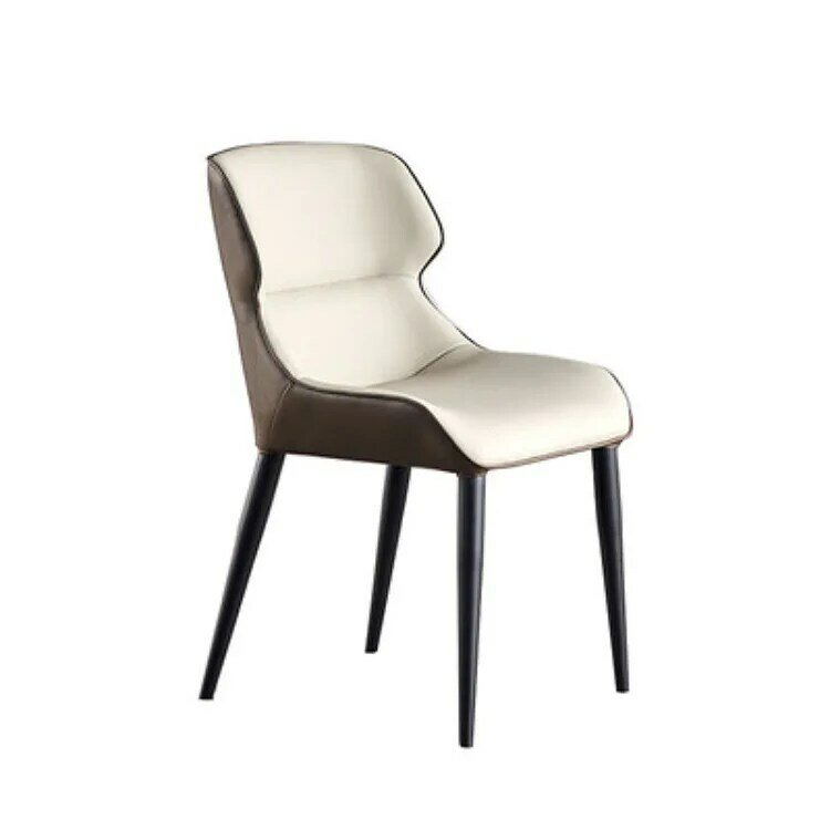 Simples e moderno cadeiras de jantar da família nordic luxo para trás cadeira italiana restaurante do hotel criativo cadeira de mesa de jantar de couro