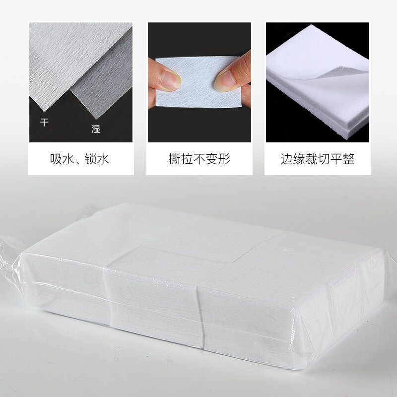 Almohadillas de algodón para quitar esmalte de uñas, toallitas limpiadoras sin pelusa para manicura, 1000 piezas