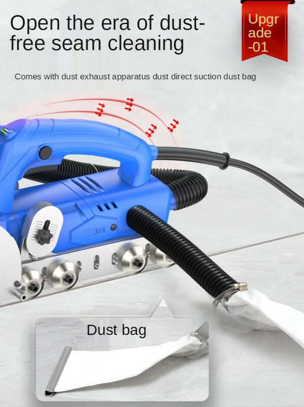 220V 1200W Household Electric Tile Gap Crevice Cleaning Machine Slotting Tool Tile Joint Cleaner Tile Joint Cleaning Machine