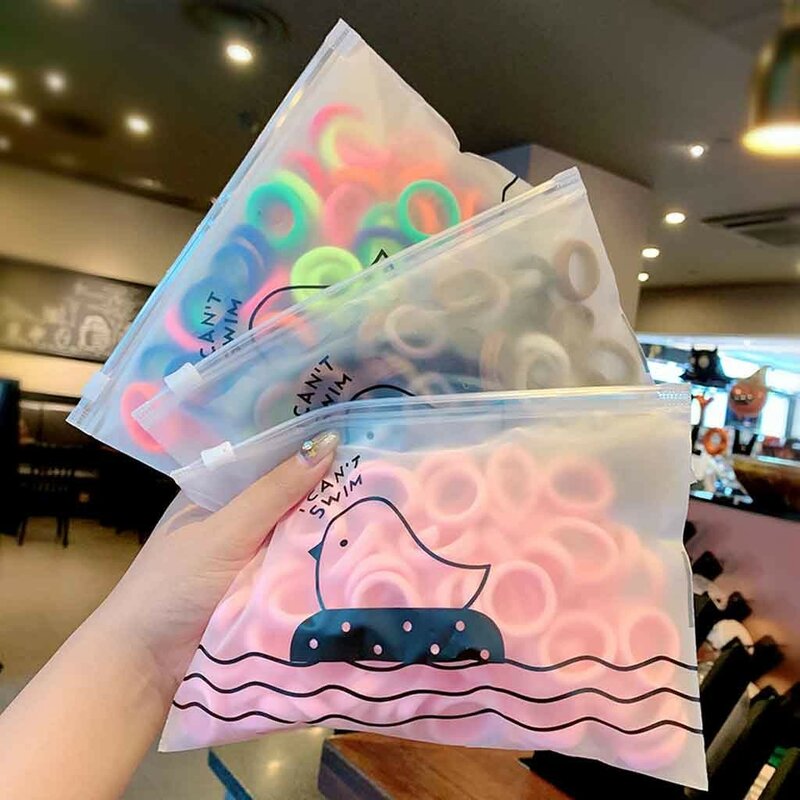 50/100pcs/Pack Girls Colorful Nylon Small Elastic Hair Bands Children Ponytail Holder Rubber Bands Headband Kids Hair Accessorie