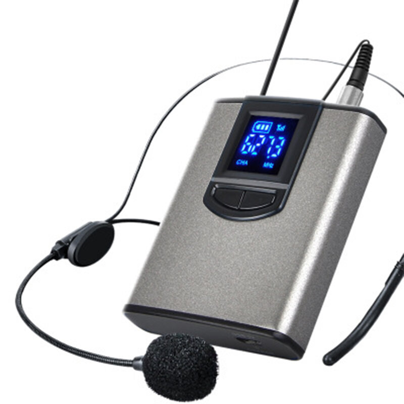 UHF przenośny mikrofon bezprzewodowy 1/4 "wyjście do nauczania wykładu mowy Lavalier/zestaw słuchawkowy z mikrofonem z nadajnikiem i odbiornikiem
