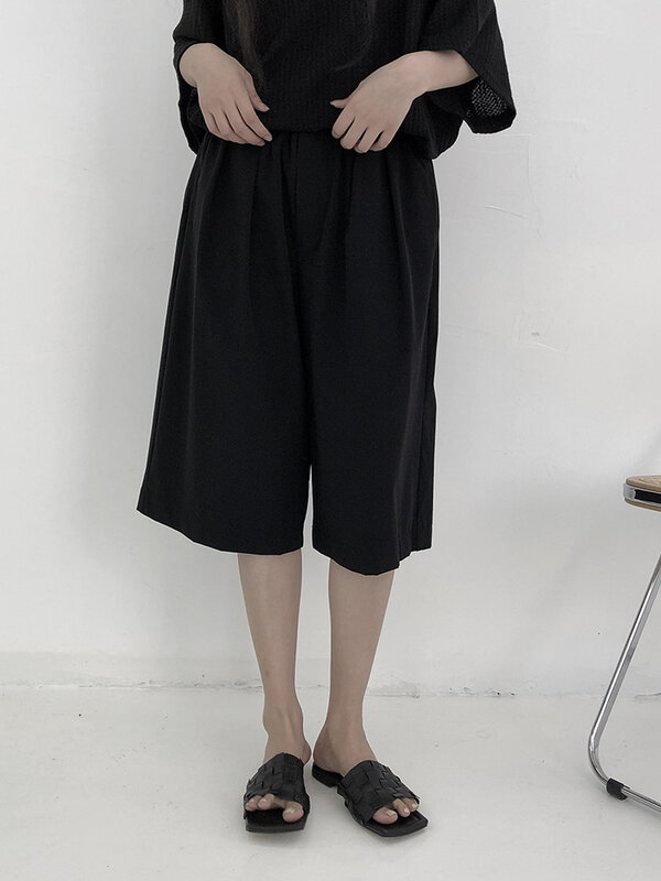 Frauen Anzug Shorts Sommer Neue Klassische Dark Vielseitig Taille Einfache Casual Große Größe Fünf Minuten Hosen