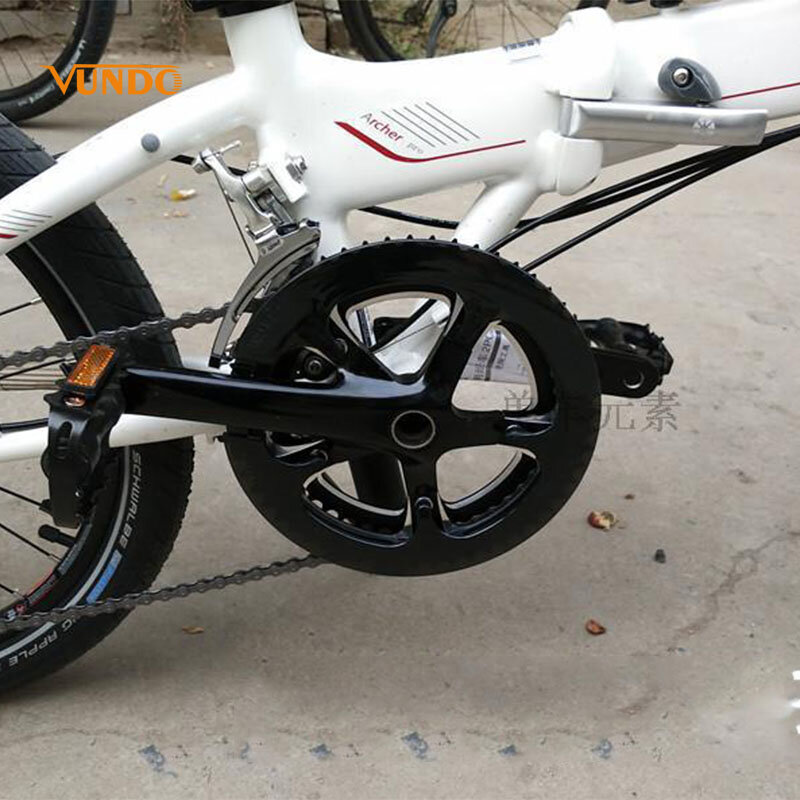 พับจักรยานChainringยามCranksetป้องกัน 104 BCD Chainwheelขี่จักรยานจักรยานอุปกรณ์เสริมสำหรับจักรยาน
