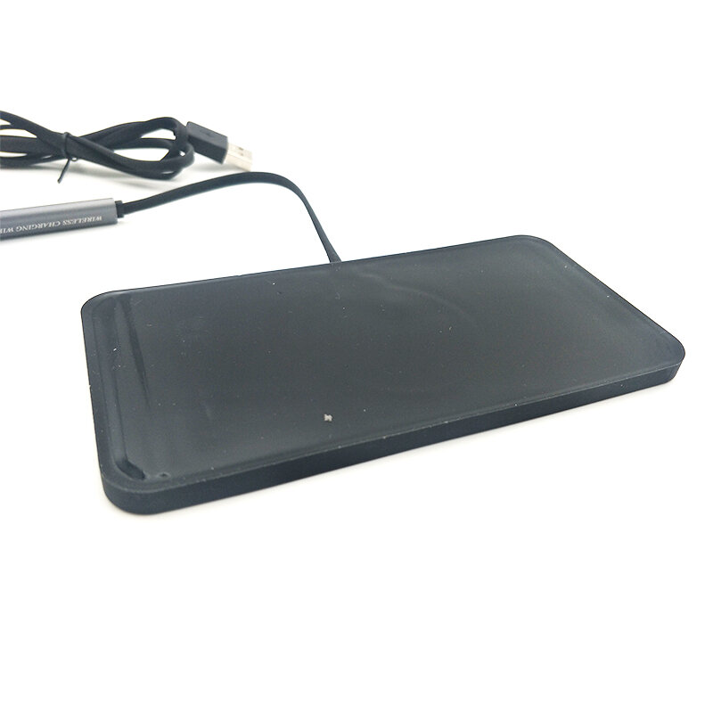 Cargador de teléfono inalámbrico rápido para coche, soporte de montaje antideslizante para iPhone y Samsung