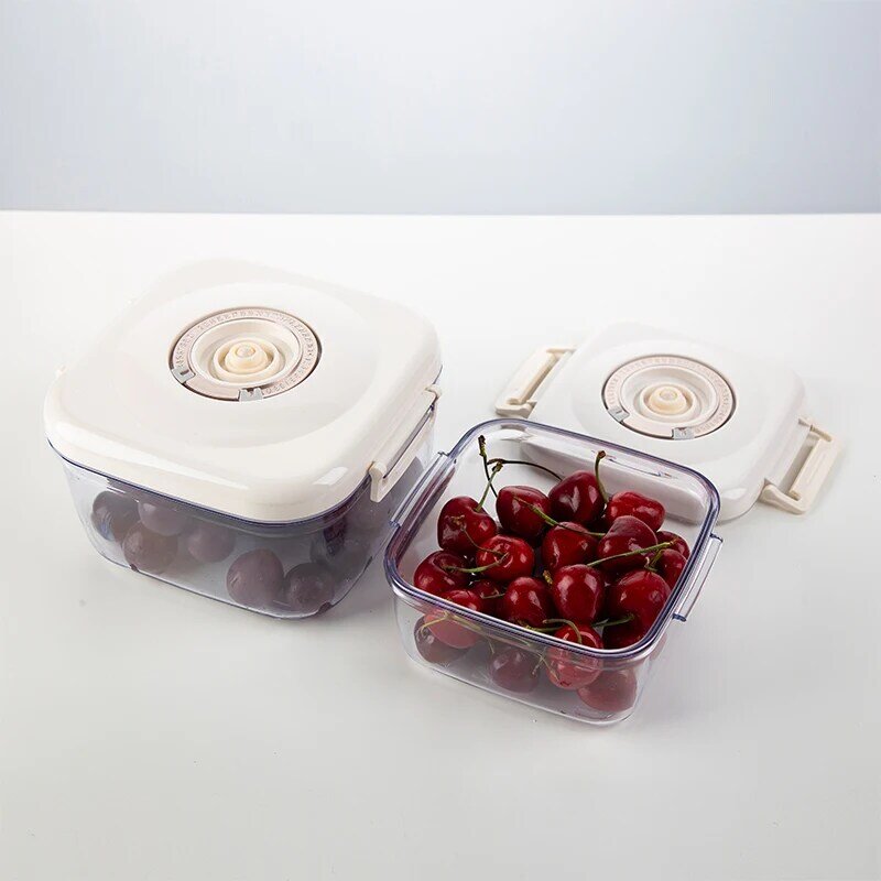 700ml 1100ml 2200ml Circle Rectangle Square Vacuum Container Crisper Different Capacity Vacuum Sealer Kitchen Food Storage Boxs