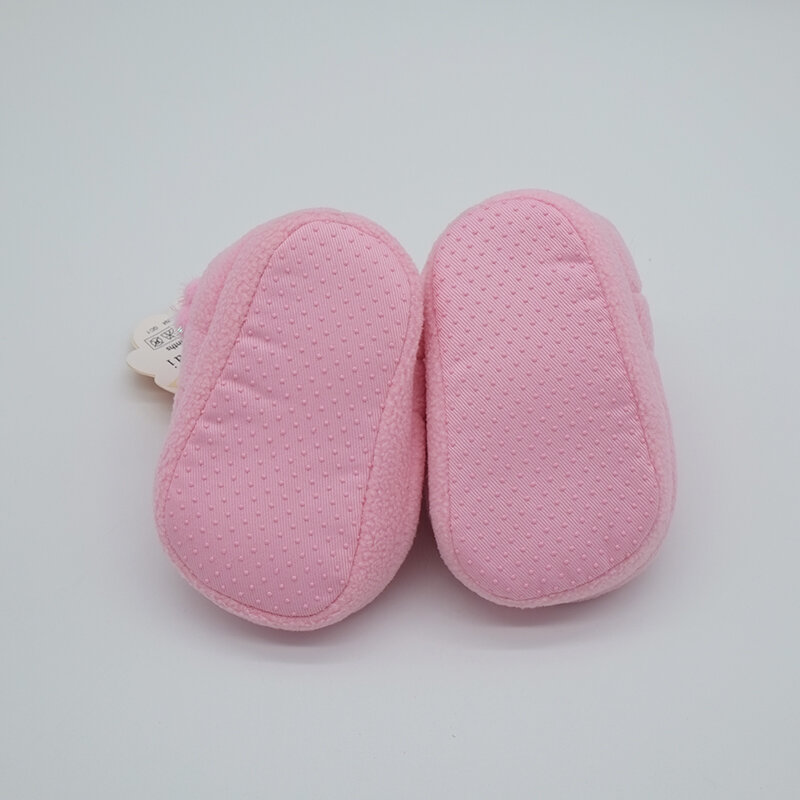 Chaussettes chaudes en coton pour bébé de 0 à 12 mois, chaussures mignonnes de premiers pas pour nouveau-né, bottines de neige à semelle souple