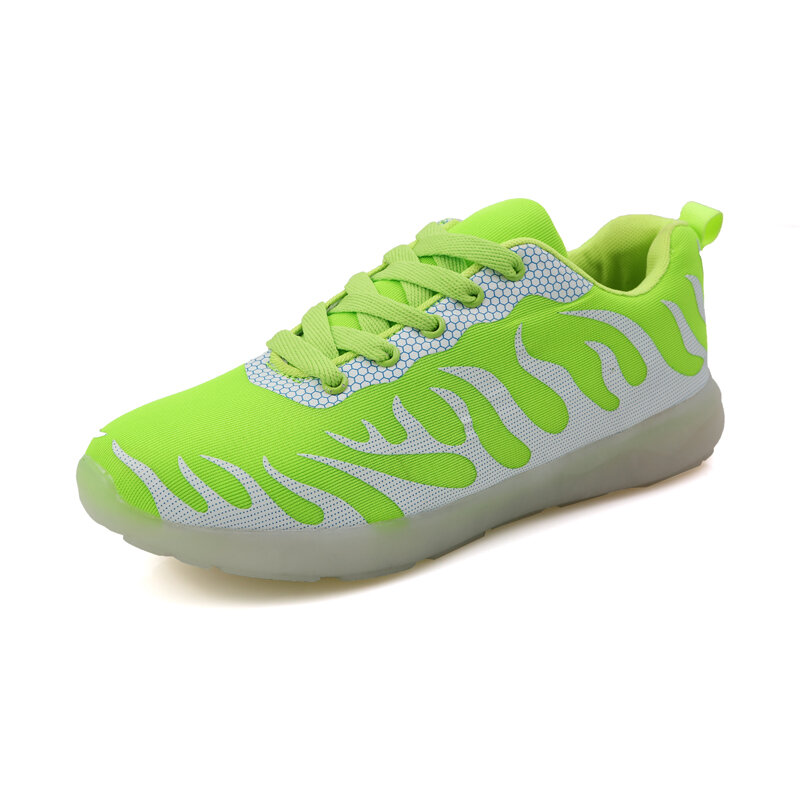 2020 New Men Shoes Casual Breathable Outdoors Luminous Running Sneakers Mesh Lovers's Sneakers Men Fashion  zapatos de hombre