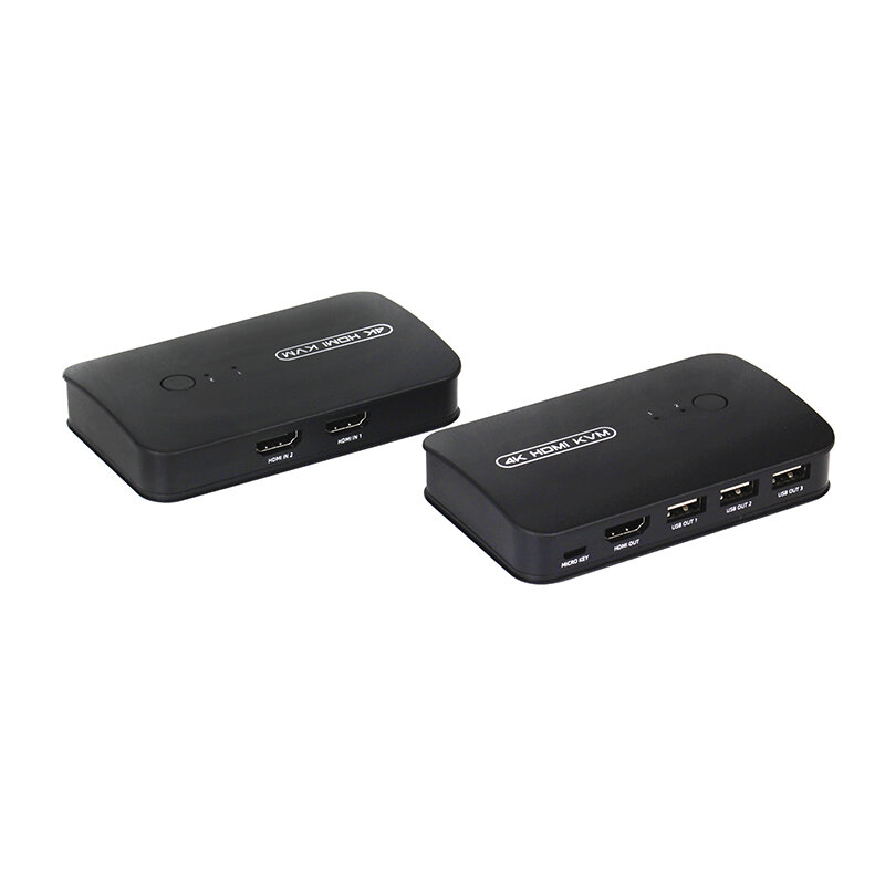 Switch KVM compatibile con HDMI con Extender 1080p condividi 2xUSB Disk Monitor stampante tastiera Mouse per 2 computer
