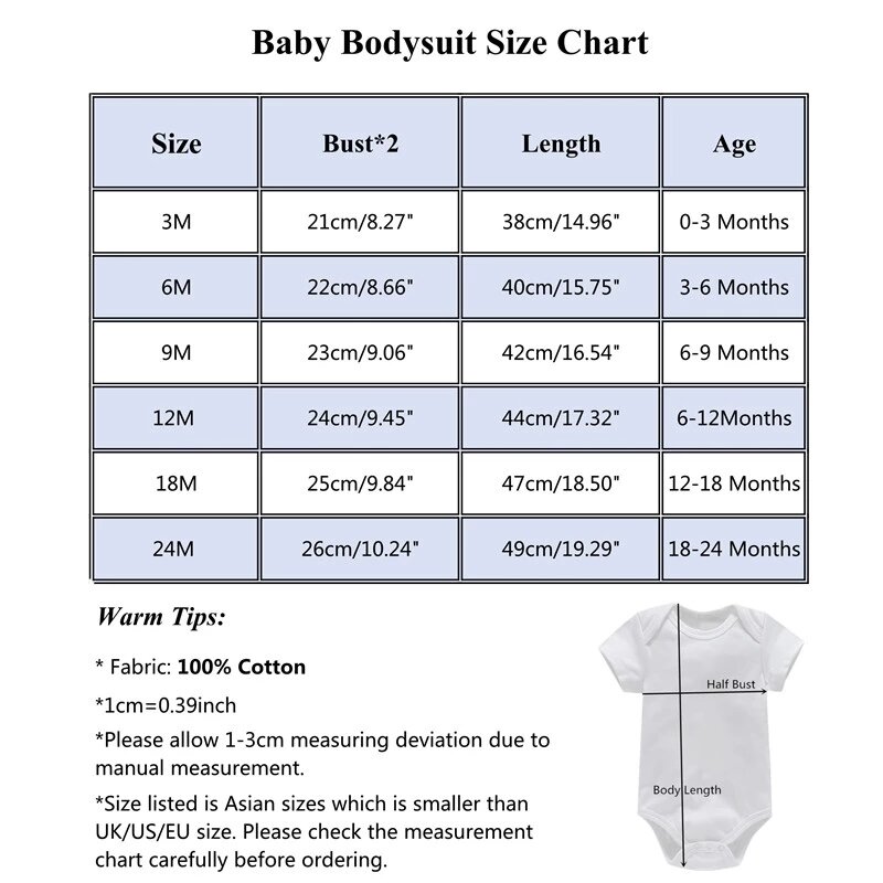 Macacão infantil de manga curta, feita sob encomenda, para bebês recém-nascidos, meninos e meninas, 100% algodão